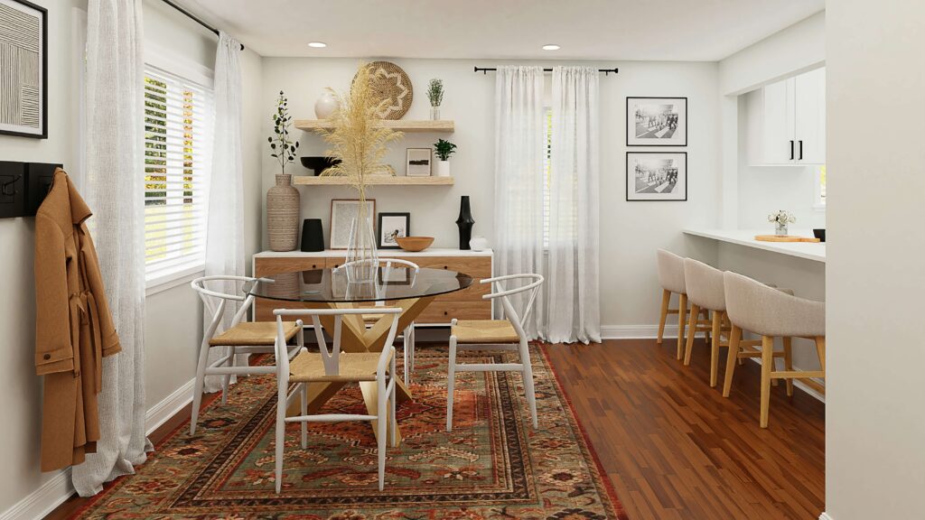 boho dining aera