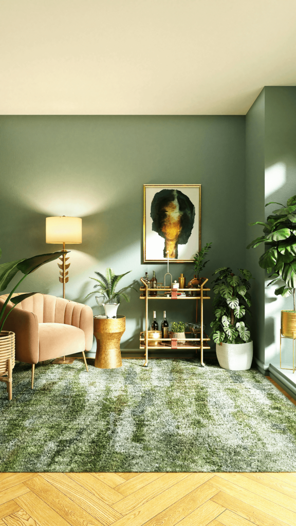 art deco modern interior design living room